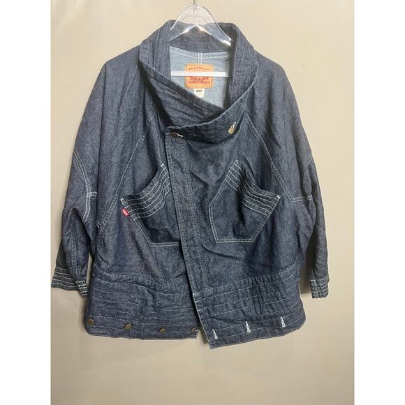 LEVI'S | Upside Down Truckers Denim Jacket | S/M | Unisex Pockets Blue Rare - Picture 16 of 16